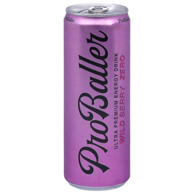 Proballer Ultra Premium Energy Drinks Beverage Energy Wild Berry Zero - 12 FZ - Image 1