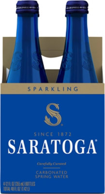 Saratoga Water Sparkling Spring 4pk - 48 FZ - Image 5