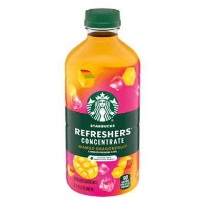Starbucks Refreshers Mango Dragonfruit Concentrate Bottle