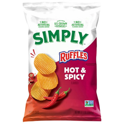 Ruffles Potato Chips Hot And Spicy, 5 1/2 Oz - 5.5 OZ - Image 1