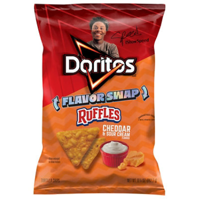 Doritos Flavor Swap Cheddar Cheese And Sour Cream Tortilla Chips - 9.25 Oz - Image 1