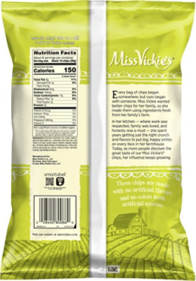 Miss Vickie's Kettle Cooked Potato Chips Spicy Dill Pickle - 7.5 OZ - Image 5