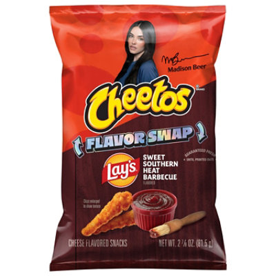 Cheetos Crunchy Cheese Flavored Snacks Sweet Southern Heat Barbecue, 2.875 Oz - 2.875OZ - Image 2