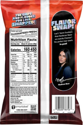 Cheetos Crunchy Cheese Flavored Snacks Sweet Southern Heat Barbecue, 2.875 Oz - 2.875OZ - Image 5