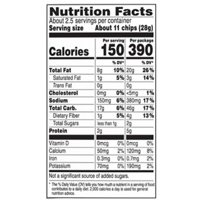 Doritos Tortilla Chips Ruffles Cheddar & Sour Cream 2.625 Oz - 2.625OZ - Image 3