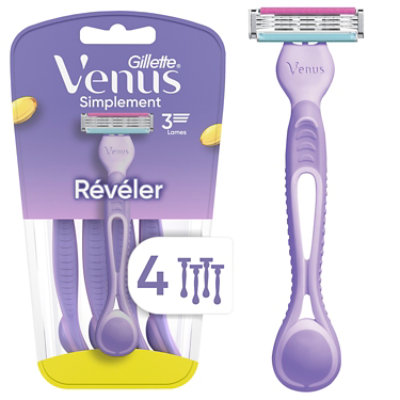 Venus Simply3 Revitalize Disp Razors - 4 CT - Image 1