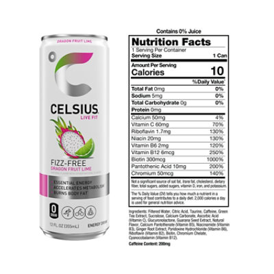 Celsius Dragon Fruit Lime 12fz - 12 FZ - Image 3