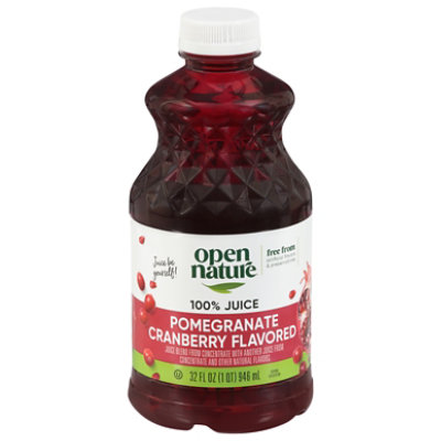 Open Nature Pomegranate Cranberry Juice 32 Fz - 32 FZ - Image 1