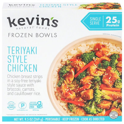 Kevins Natural Bowl Teriyaki Chicken 9.5oz - 9.5 OZ - Image 1
