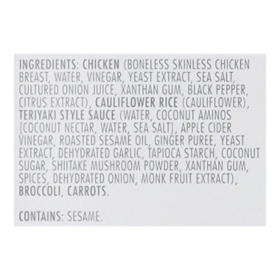 Kevins Natural Bowl Teriyaki Chicken 9.5oz - 9.5 OZ - Image 4