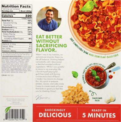 Kevins Natural Bowl Beef Bolognese 9.5oz - 9.5 OZ - Image 5