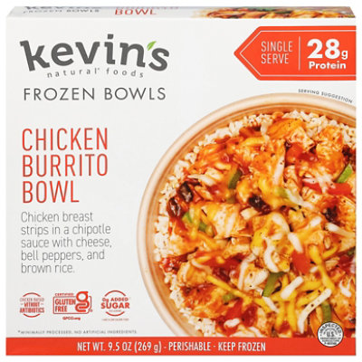 Kevins Natural Bowl Chicken Burrito 9.5oz - 9.5 OZ - Image 1