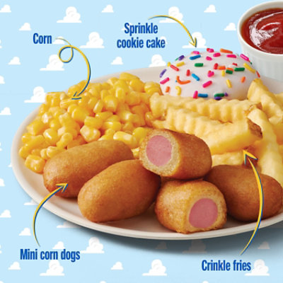 Comfort Cravers Disney Pixar Toy Story Mini Corndogs French Fries Corn Sprinkle Cookie Cake - 8.7 Oz - Image 2