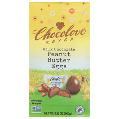 Chocolove Milk Chocolate Peanut Butter Filled Eggs - 3.52 OZ - Image 2