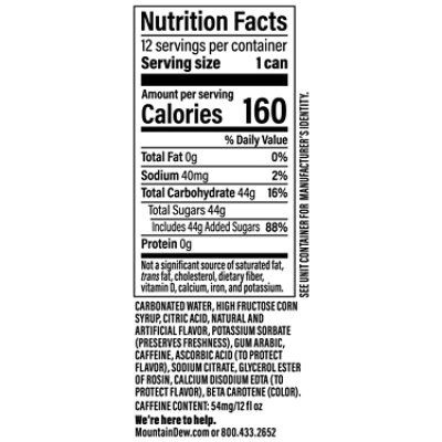 Mtn Dew Dirty Cream Soda 12-12fz - 12-12 FZ - Image 3