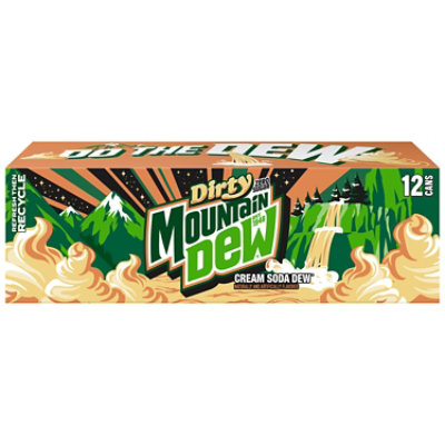 Mtn Dew Dirty Cream Soda Zero Sugar 12-12fz - 12-12 FZ - Image 2