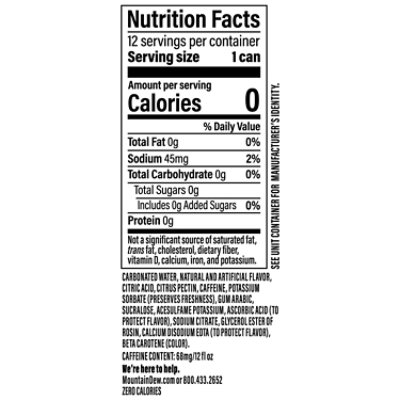 Mtn Dew Dirty Cream Soda Zero Sugar 12-12fz - 12-12 FZ - Image 4