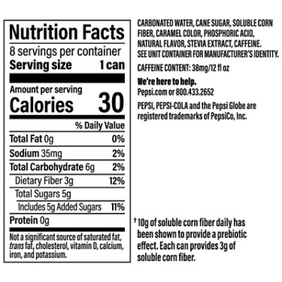 Pepsi Prebiotic Soda - 8 - 12 Fl. Oz. - Image 3