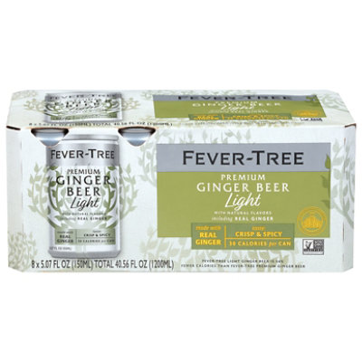 Fever Tree Ginger Beer Light 8-5.07fz - 8-5.07 FZ