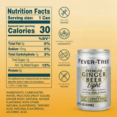 Fever Tree Ginger Beer Light 8-5.07fz - 8-5.07 FZ - Image 2