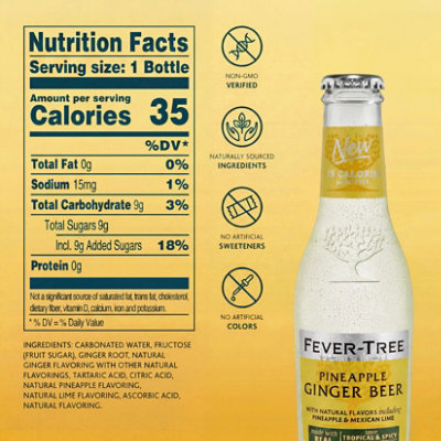 Fever Tree Ginger Beer Pineapple 4-6.8fz - 4-6.8 FZ - Image 2