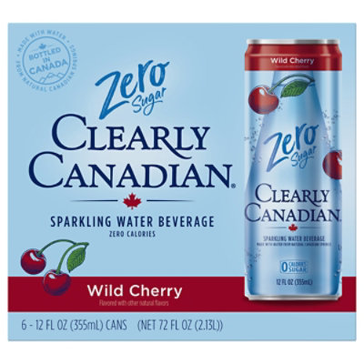 Clearly Canadian Wild Cherry Zero 6-12fz - 6-12 FZ - Image 1