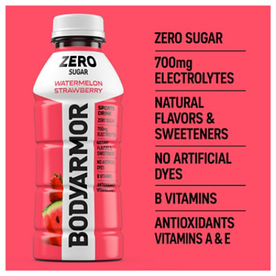 Bodyarmor Watermelon Strawberry Zero Sugar 16fz - 16 FZ - Image 2