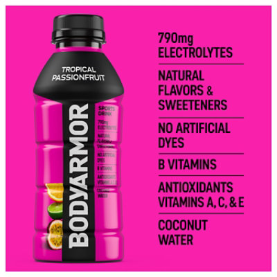 Bodyarmor Tropical Passionfruit 16fz - 16 FZ - Image 2