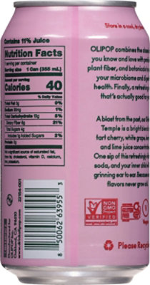 Olipop Prebiotic Soda Shirley Temple - 12 FZ - Image 5