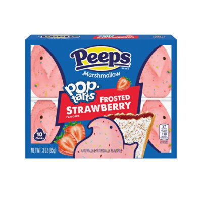 Peeps Frosted Strawberry Poptart 10ct - 3 OZ - Image 1