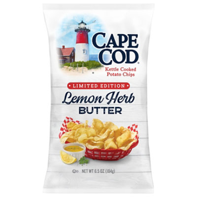 Cape Cod Limited Edition Lemon Herb Butter Kettle Cooked Potato Chips - 6.5 Oz - Image 2