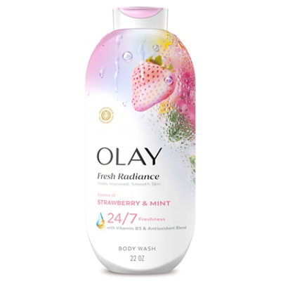 Olay Fresh Outlast Wht Strwbry & Mint Body Wash 22 Fl Oz - 22 FZ - Image 1