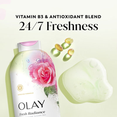 Olay Outlast Sweet Nectar Rose Water Body Wash 22 Fl Oz - 22 FZ - Image 4