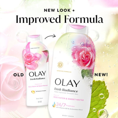 Olay Outlast Sweet Nectar Rose Water Body Wash 22 Fl Oz - 22 FZ - Image 8