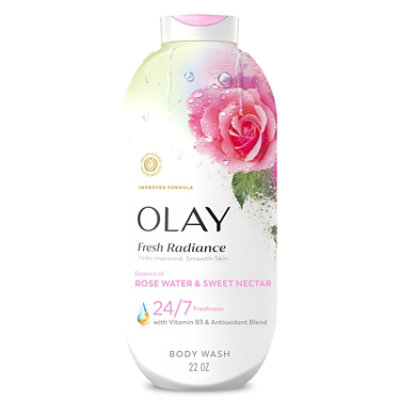 Olay Outlast Sweet Nectar Rose Water Body Wash 22 Fl Oz - 22 FZ - Image 1