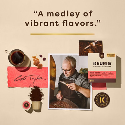 Keurig Coffee Collective Bold Beats Medium Dark Roast K Cup Coffee Pods - 8 Count - Image 5