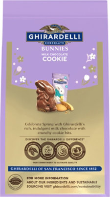 Ghirardelli Milk Chocolate Cookie Bunnies - 4.1 OZ - Image 5