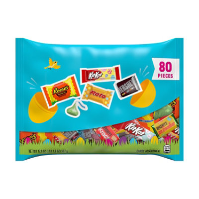 Hershey Assorted Chocolate Easter Candy Variety Bag - 80-17.9 Oz - Image 1