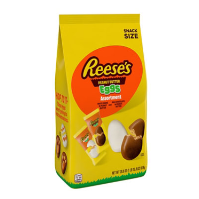 Reese's Assorted Flavored Snack Size Peanut Butter Eggs Easter Candy - 28.8 Oz - Image 1