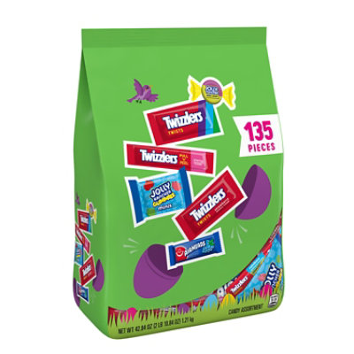 Airheads Jolly Rancher And Twizzlers Assorted Fruit Flavored Easter Candy Variety Bag - 135-42.84 Oz - Image 1