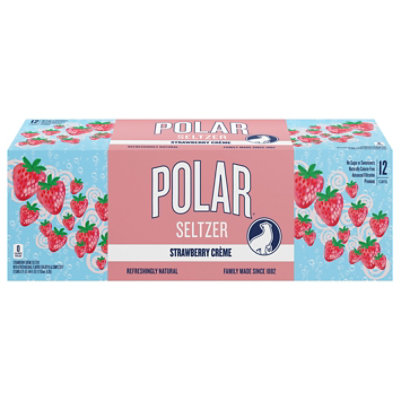 Polar 12pk Strawberry Creme Seltzer - 144 FZ - Image 2