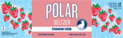 Polar 12pk Strawberry Creme Seltzer - 144 FZ - Image 5
