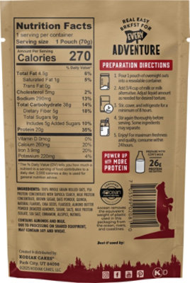 Kodiak Overnight Oats Cookie Butter - 2.47 OZ - Image 5