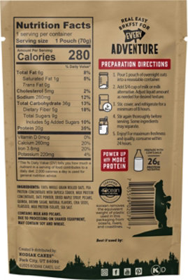 Kodiak Overnight Oats Maple Pecan - 2.47 OZ - Image 5