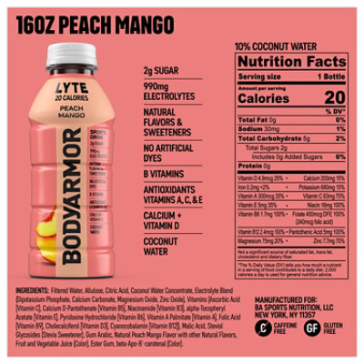 Bodyarmor Lyte Peach Mango 6-16fz - 6-16 FZ - Image 5