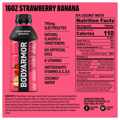 Bodyarmor Strawberry Bananna 6-16fz - 6-16 FZ - Image 5