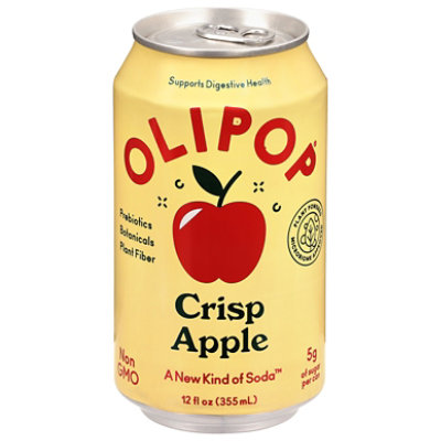 Olipop Prebiotic Crisp Apple 12fz - 12 FZ - Image 1