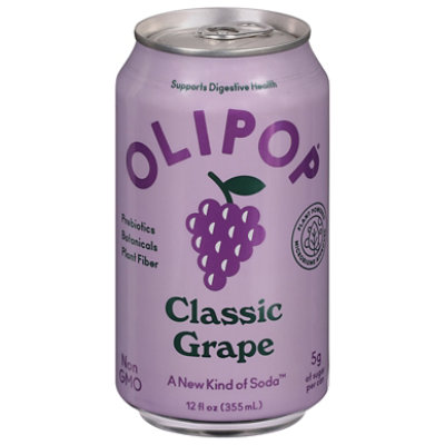 Olipop Prebiotic Grape 12fz - 12 FZ - Image 2