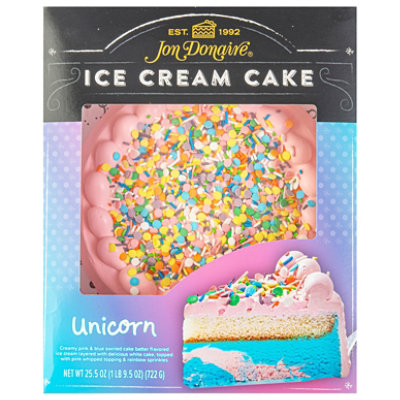Jon Doniare Unicorn Ice Cream Cake 8 Inch - 25.5 OZ - Image 1