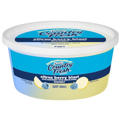 Dean's Country Fresh Sherbet Citrus Berry Blast , Quart Plastic Tub - 1 QT - Image 2